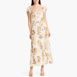 NWT Reformation Myah Floral Tiered Maxi Dress SIZE 10
